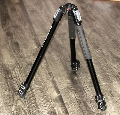 Manfrotto MT055XPRO3 Aluminum Tripod No Head Good Condition Italy Photography • $49.99