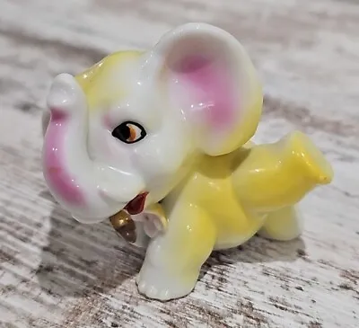 Collectable Miniature Yellow Elephant  Japan • $5