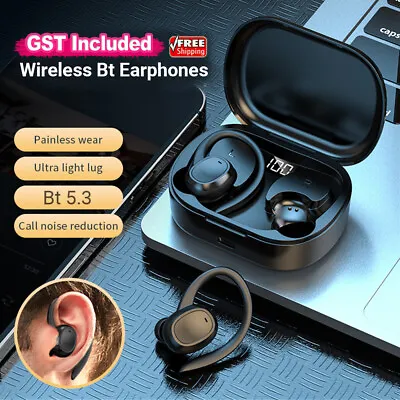 $18.99 • Buy Wireless Bluetooth Earphones Headphones Sport Gym Earbuds With Mic Sweatproof AU
