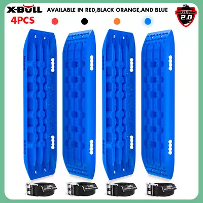X-BULL 4WD Recovery Tracks Boards Traction 10T 2 Pairs 4PCS Offroad 4WD 4 Color • $139.90