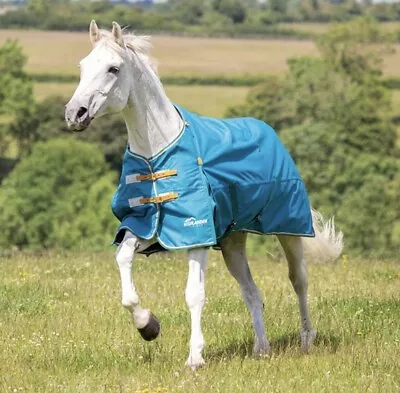 £54.99 • Buy New Shires Highlander Original Lite Turnout Rug Teal Colour 5' To 7'3 