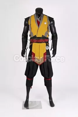 Game Mortal Kombat 1 Remake Scorpion Cosplay Costume Men Halloween Outfit C08676 • $196.90