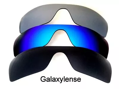 Galaxy Replacement Lenses For Oakley Batwolf Black&Blue&Titanium Polarized 3PAIR • $17.98