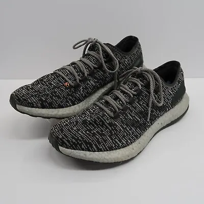 Adidas Shoes Mens 12 Gray Black PureBoost LTD Silver Boost 2017 S80701 • $26.99