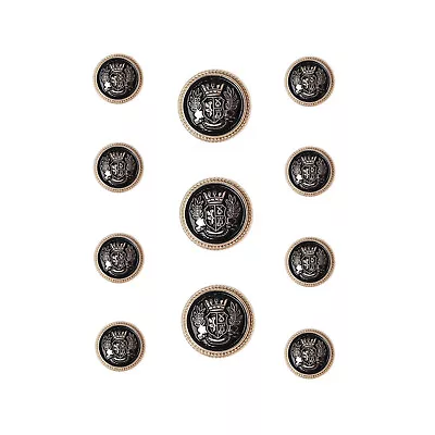 $7.59 • Buy 1set Lion Shield Metal Blazer Buttons Set For Suit Jacket Coat Clothing