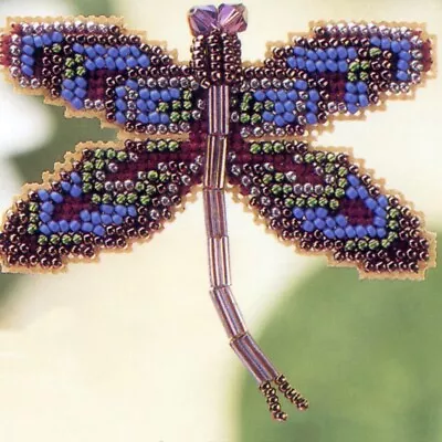 Royal Mauve Dragonfly Bead Ornament Kit Mill Hill 2000 Spring Bouquet • $8.99