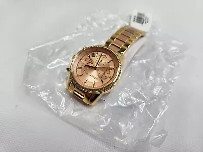 Michael Kors Women's Ritz Chronograph Gold-Tone Watch MK6475 New • $95