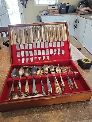 $40 • Buy Vintage Tudor Community Plate  Silverware Set 113 Pieces