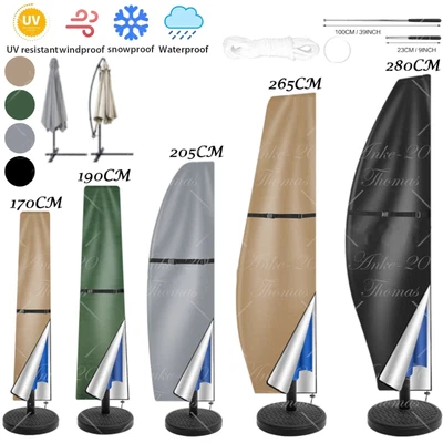 £10.99 • Buy Waterproof Parasol Banana Umbrella Cover Cantilever Outdoor Garden Patio Shield