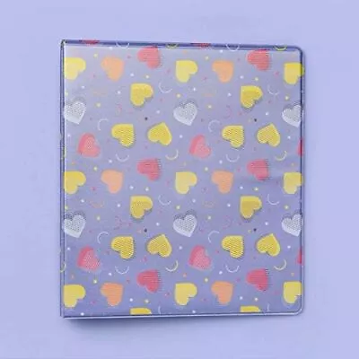 Hearts Purple 1  D Ring Binder 3 Ring With Multi Colored Hearts • $12.99