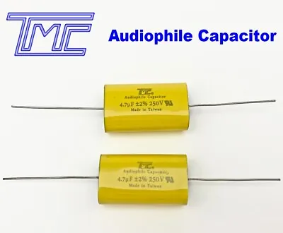 2x TMC AUDIOPHILE 4.7uF ± 2% 250V MPA Film Capacitor For Crossover • $12.95