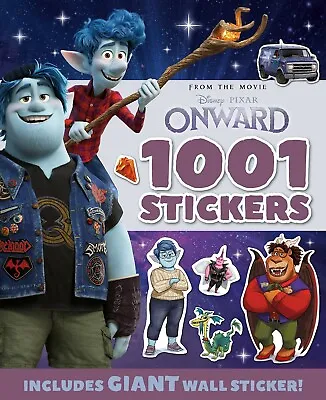 £3.99 • Buy ONWARD 1001 Stickers Activity Book Disney Pixar Puzzles Games Giant Wall Sticker