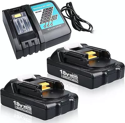 New For Makita 18V 3.0Ah Lithium Ion Battery Or Charger BL1815 BL1830 BL1850 LXT • $15.20