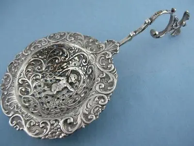 Wonderful 800 Silver Hanau Germany MONKEY SPOON Elaborate Cherub / Putti Bowl • $145