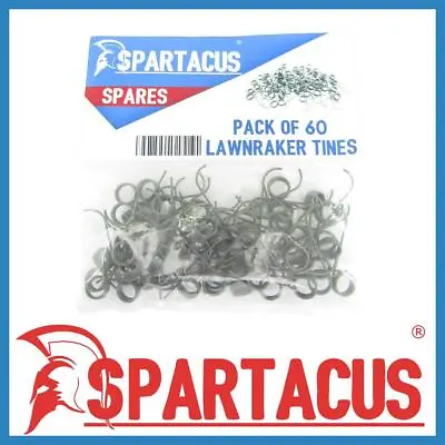 Spartacus 60 X Lawn Raker Tines To Fit Qualcast GLR750 Homebase Scarifier • £18.49