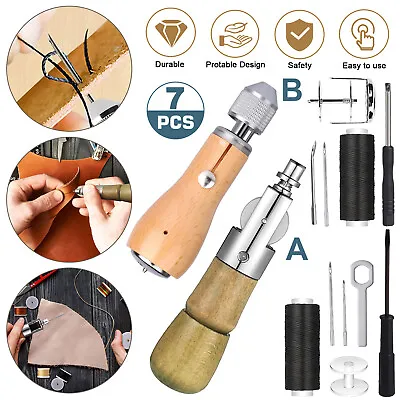 Speedy Stitcher DIY Sewing Awl Needle Repair Tools Kits For Leather Sail Canvas • $14.48
