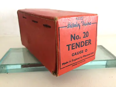 HORNBY TRAINS MECCANO 0 GAUGE RED BOX FOR TENDER No 20  C 1950 • $41.52