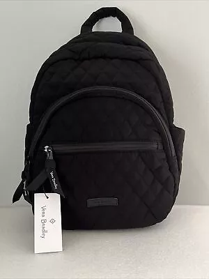 Vera Bradley Essential Compact Backpack / Purse Microfiber Classic Black • $55