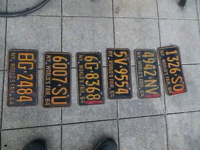 New York World's Fair Vintage License Plates • $50