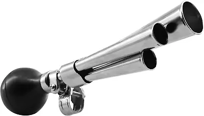 Vintage Bicycle Air Horn Triple Note 11-Inch Large Horn Suitable For Most Bicy • $28.74