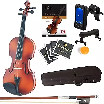 Mendini By Cecilio Violin For Kids & Adults MV300 Satin Antique Violins - 3/4- • $39.99