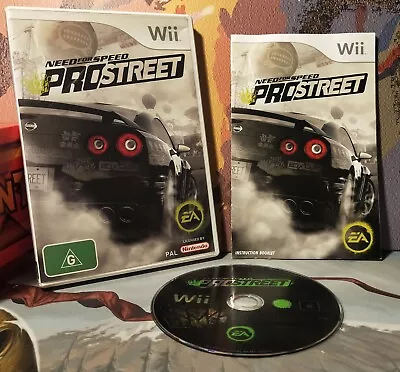 Need For Speed Pro Street Nintendo Wii PAL CIB • $2.61