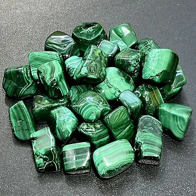 Malachite Tumbled (3 Pcs) Polished Natural Gemstones Healing Crystals And Stones • $12.98
