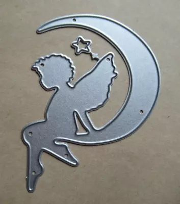 Fairy On A Crescent Moon Metal Die Cutter • £3.49