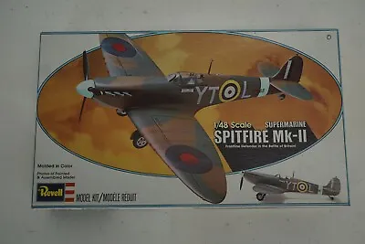 Vintage Revell Spitfire Mk-II 1:48 Scale Model Kit • $12