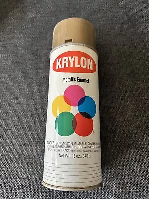 Vintage Krylon No 1701 Bright Gold Paper Label Spray Paint Can 1992 • $29.95