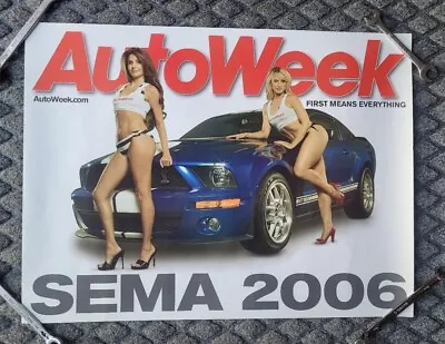 Ford Mustang Shelby GT500  SEMA Show 2006 Auto Week Poster • $50