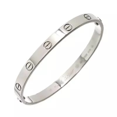 Cartier Love Bracelet Bangle 18K WG 750 Size17 90224571 • $3587.84