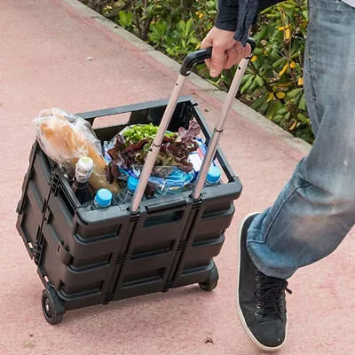 £15.95 • Buy 25Kg Multipurpose Foldable Shopping Trolley Cart Handle Wheel Camping Caddy Boot