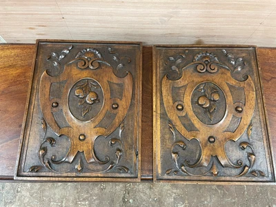 £120 • Buy 19th Century Antique Carved Wooden Wall Panels Panelling Pictures