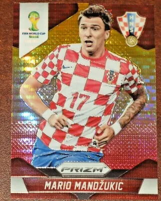 2014 Prizm World Cup Mario Mandzukic Yellow & Red Pulsar Prizms Croatia • $2.50