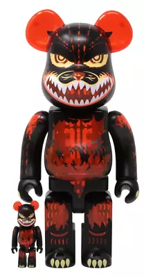 Medicom Be@rbrick Godzilla Vs Destoroyah Meltdown Clear Orange 100% & 400% Set • $99.99