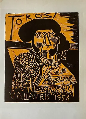 Pablo Picasso - Antique Lithograph Created: 1959 Mourlot Studios Paris France • $99