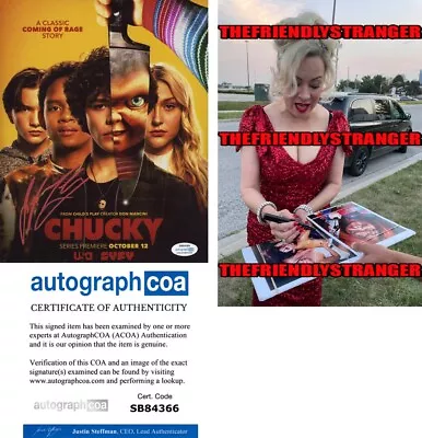 Jennifer Tilly Signed  CHUCKY  TV SERIES 8x10 Photo K PROOF Autographed ACOA COA • $89.96