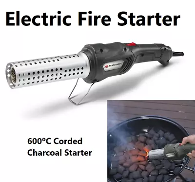 Electric Charcoal Coal Fire Starter Firepit Cooking BBQ Lighter 2000W 600ºC • $65.90