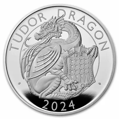 2024 GB Royal Tudor Beasts Tudor Dragon 1 Oz Silver Proof Coin • $144.37
