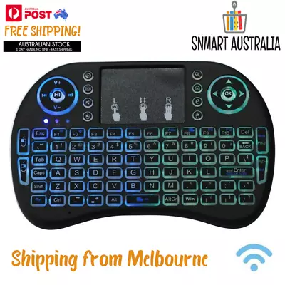 Mini I8 Wireless Keyboard 2.4GHz With Touchpad For TV PC Android AU • $19.14