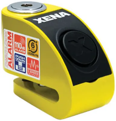 Xena Motorcycle Security Lock XZZ6L-Y XZ Scooter Series Yellow • $89.95