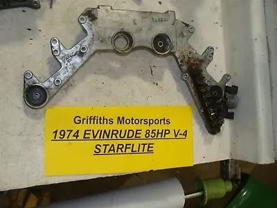 1974 EVINRUDE STARFLITE Outboard Motor 85hp V4 85493 MOUNT PLATE BRACKET BLOCK • $32