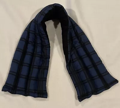 Rice Therapeutic Heating/cooling Neck COTTON Wrap Rice Bag Dark Blue & Black • $23