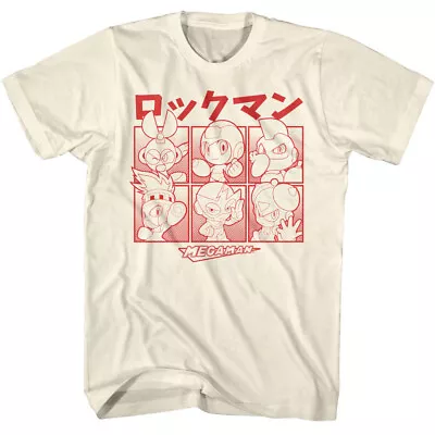 Mega Man Assemble Kanji Men's T-Shirt All Characters Chibi Version • $22.13