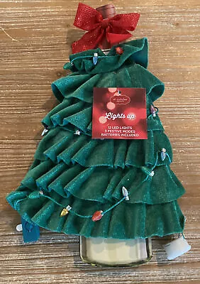St Nicholas Square Light Up Christmas Tree Wine Bottle Cover NEW • £14.34