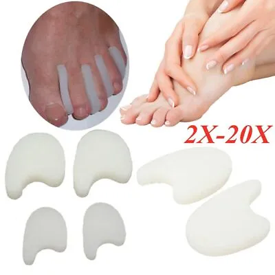 2-20Pcs Silicone Gel Toe Wedge Separators Polymer Pad Foot Protector Spacers A A • $9.48