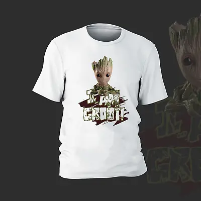 I Am Groot T-Shirt Mens Kids Comedy Marvel Inspired Funny Gift Present Tee • £13.99