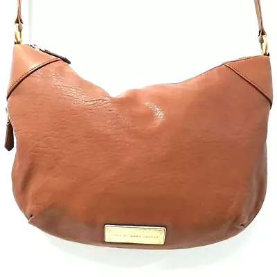 MARC By Marc Jacobs Washed Up Hobo Bag Leather Shoulder Or Crossbody Logo Lining • $79.97
