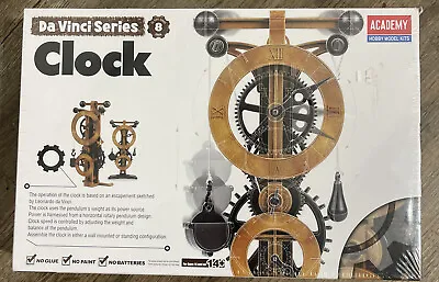 Da Vinci Machines Series 8 Clock Academy Hobby Model Kit #18150 Sealed • $20